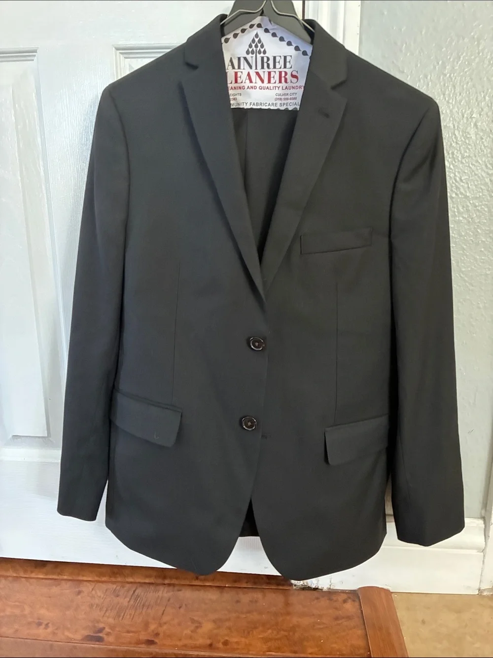 Ralph Lauren Kids Charcoal Gray Two-Button Blazer